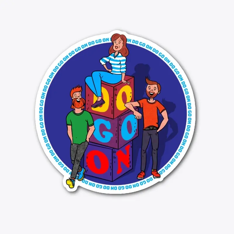 Do Go On Blocks - Sticker 